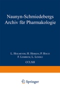 Cover: Naunyn Schmiedebergs Archiv f&uuml;r Pharmakologie - Springer