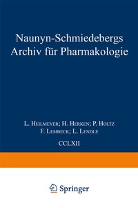 Abbildung von: Naunyn Schmiedebergs Archiv für Pharmakologie - Springer