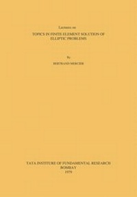 Abbildung von: Topics in Finite Element Solution of Elliptic Problems - Springer