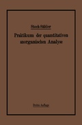 Cover: Praktikum der quantitativen anorganischen Analyse - Springer