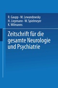 Abbildung von: Zeitschrift für die gesamte Neurologie und Psychiatrie - Springer