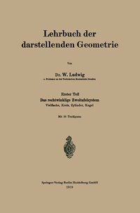 Abbildung von: Lehrbuch der darstellenden Geometrie - Springer