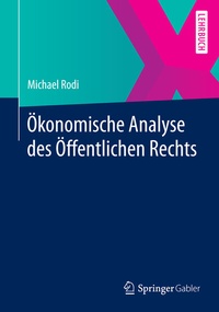 Abbildung von: Ökonomische Analyse des Öffentlichen Rechts - Springer Gabler