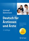 Cover: Deutsch f&uuml;r &Auml;rztinnen und &Auml;rzte - Springer