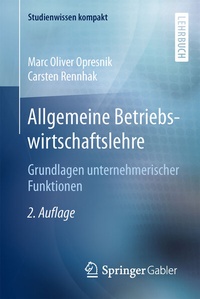 Abbildung von: Allgemeine Betriebswirtschaftslehre - Springer Gabler