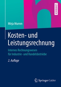 Abbildung von: Kosten- und Leistungsrechnung - Springer Gabler