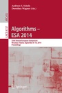 Cover: Algorithms - ESA 2014 - Springer