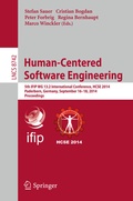 Cover: Human-Centered Software Engineering - Springer