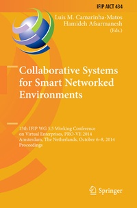 Enlarge image Cover: Collaborative Systems for Smart Networked Environments - Springer