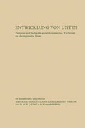 Cover: Entwicklung von unten - VS Verlag f&uuml;r Sozialwissenschaften