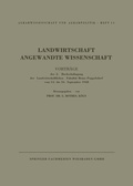 Cover: Landwirtschaft Angewandte Wissenschaft - VS Verlag f&uuml;r Sozialwissenschaften