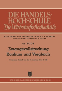 Abbildung von: Zwangsvollstreckung Konkurs und Vergleich - Springer Gabler