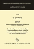 Cover: &Uuml;ber den biologischen Wert der einzelligen Gr&uuml;nalge Scenedesmus obliquus - frisch und verschieden getrocknet - und ihre di&auml;tetischen und therapeutischen Eigenschaften - VS Verlag f&uuml;r Sozialwissenschaften
