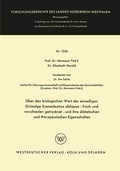 Cover: &Uuml;ber den biologischen Wert der einzelligen Gr&uuml;nalge Scenedesmus obliquus - frisch und verschieden getrocknet - und ihre di&auml;tetischen und therapeutischen Eigenschaften - VS Verlag f&uuml;r Sozialwissenschaften