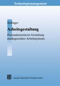 Cover: Arbeitsgestaltung - Vieweg+Teubner Verlag