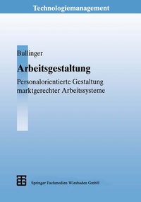 Enlarge image Cover: Arbeitsgestaltung - Vieweg+Teubner Verlag