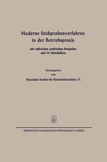 Cover: Moderne Stichprobenverfahren in der Betriebspraxis - Springer Gabler