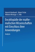 Cover: Encyklop&auml;die der Mathematischen Wissenschaften mit Einschluss ihrer Anwendungen - Vieweg+Teubner Verlag