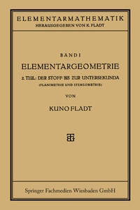 Abbildung von: Elementargeometrie - Vieweg+Teubner Verlag