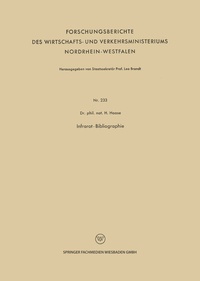 Abbildung von: Infrarot-Bibliographie - VS Verlag für Sozialwissenschaften