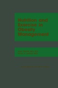 Cover: Nutrition and Exercise in Obesity Management - Springer