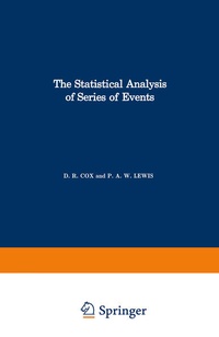 Enlarge image Cover: The Statistical Analysis of Series of Events - Springer