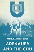 Cover: Adenauer and the CDU - Springer