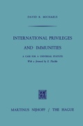 Abbildung von: International Privileges and Immunities - Springer