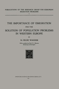 Cover: The Importance of Emigration for the Solution of Population Problems in Western Europe - Springer