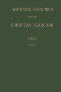 Cover: Annuaire Europ&eacute;en / European Yearbook - Springer