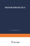 Cover: Motor Phonetics - Springer