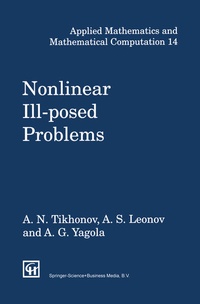 Enlarge image Cover: Nonlinear Ill-Posed Problems - Springer