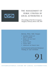 Enlarge image Cover: The Management of Public Utilities by Local Authorities II - Springer