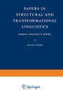 Cover: Papers in Structural and Transformational Linguistics - Springer