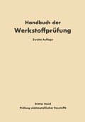 Cover: Die Pr&uuml;fung nichtmetallischer Baustoffe - Springer
