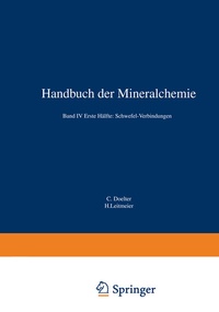 Abbildung von: Handbuch der Mineralchemie - Springer