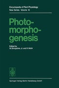 Cover: Photomorphogenesis - Springer