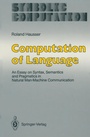Cover: Computation of Language - Springer