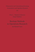 Cover: Boolean Methods in Operations Research and Related Areas - Springer