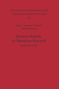 Enlarge image Cover: Boolean Methods in Operations Research and Related Areas - Springer