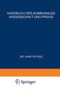 Cover: Kommunale Verwaltung - Springer