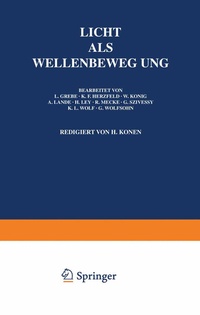 Abbildung von: Licht Als Wellenbewegung - Springer