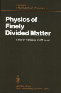 Enlarge image Cover: Physics of Finely Divided Matter - Springer