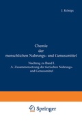 Cover: Chemie der menschlichen Nahrungs- und Genussmittel - Springer
