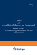 Cover: Chemie der menschlichen Nahrungs- und Genussmittel - Springer