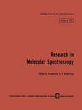 Cover: Research in Molecular Spectroscopy / Issledovaniya Po Molekulyarnoi Spektroskopii / ?cc????bah?? ?o ?????y???ho? ????t???????? - Springer