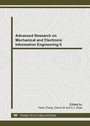 Cover: Advanced Research on Mechanical and Electronic Information Engineering II - Trans Tech Publications Ltd
