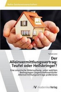 Abbildung von: Der Alleinvermittlungsvertrag - AV Akademikerverlag