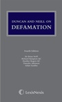 Cover: Duncan and Neill on Defamation - Butterworths Law