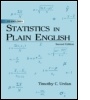 Cover: Statistics in Plain English, 2nd Edition - Lawrence Erlbaum Associates Inc